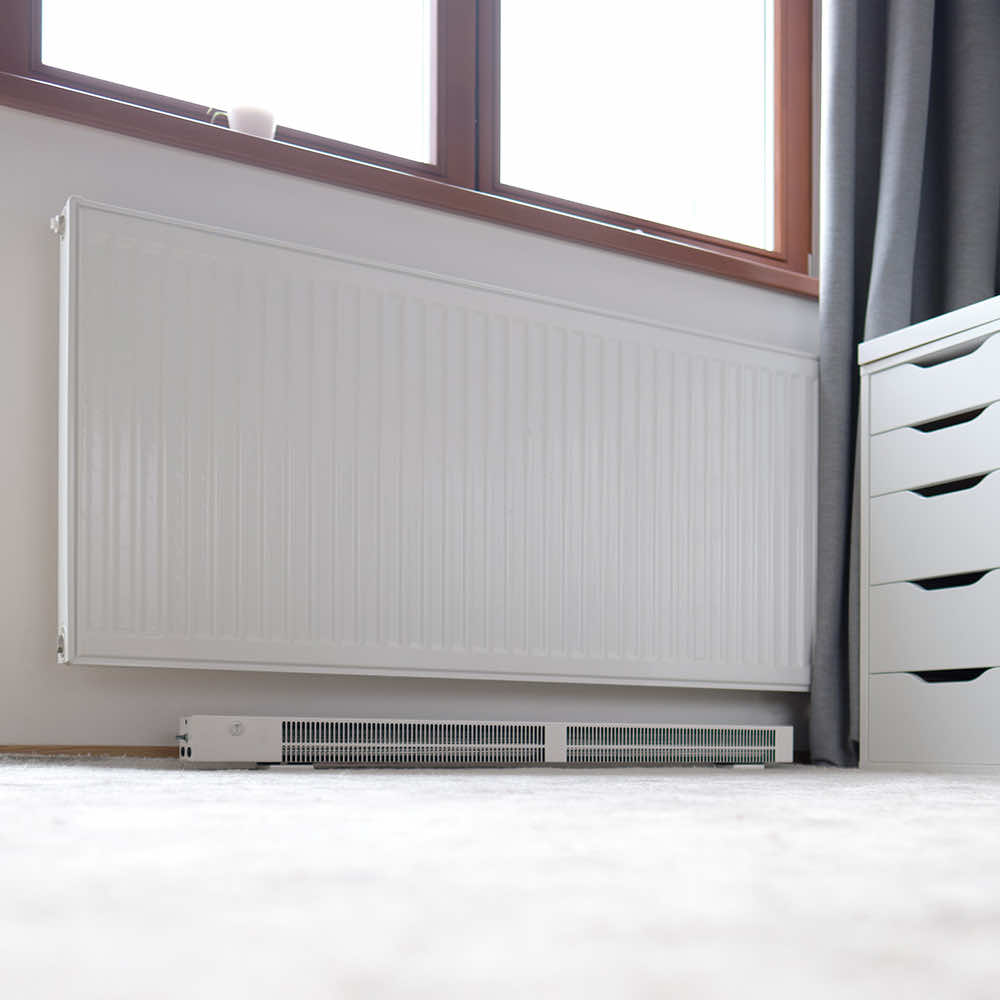 Eitan – installed under a radiator in a living room