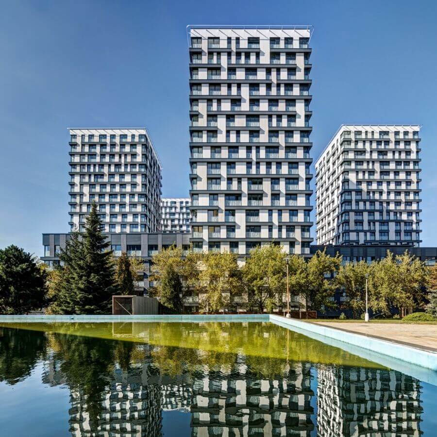Residence Garden Towers – Elsymco installation, Prague-Žižkov